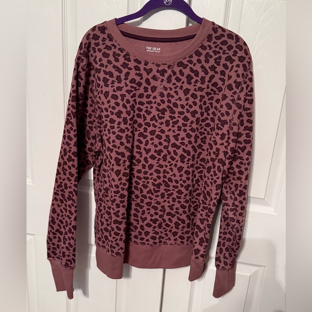 Leopard Print Sweatshirt NWOT